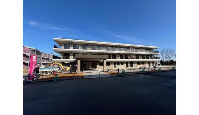 令和６年４月に広畑にて姫路市最大ユニット型特養100床オープン予定。製鉄記念広畑病院駐車場跡地にて。（令和６年2月現在）