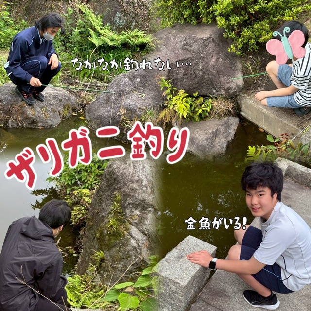 ザリガニ釣り