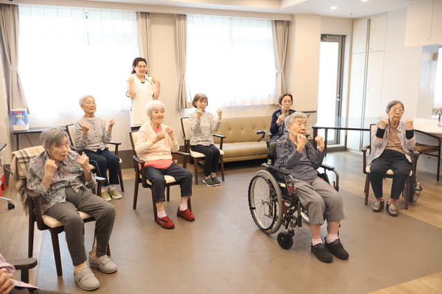 リズム体操の様子