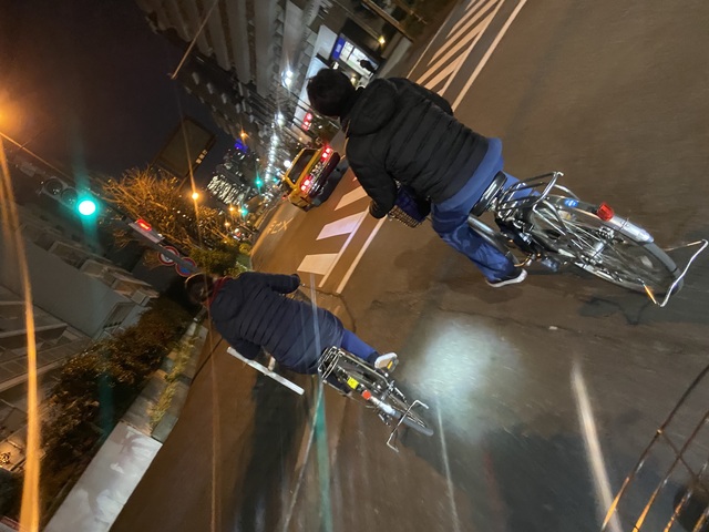 自転車訪問