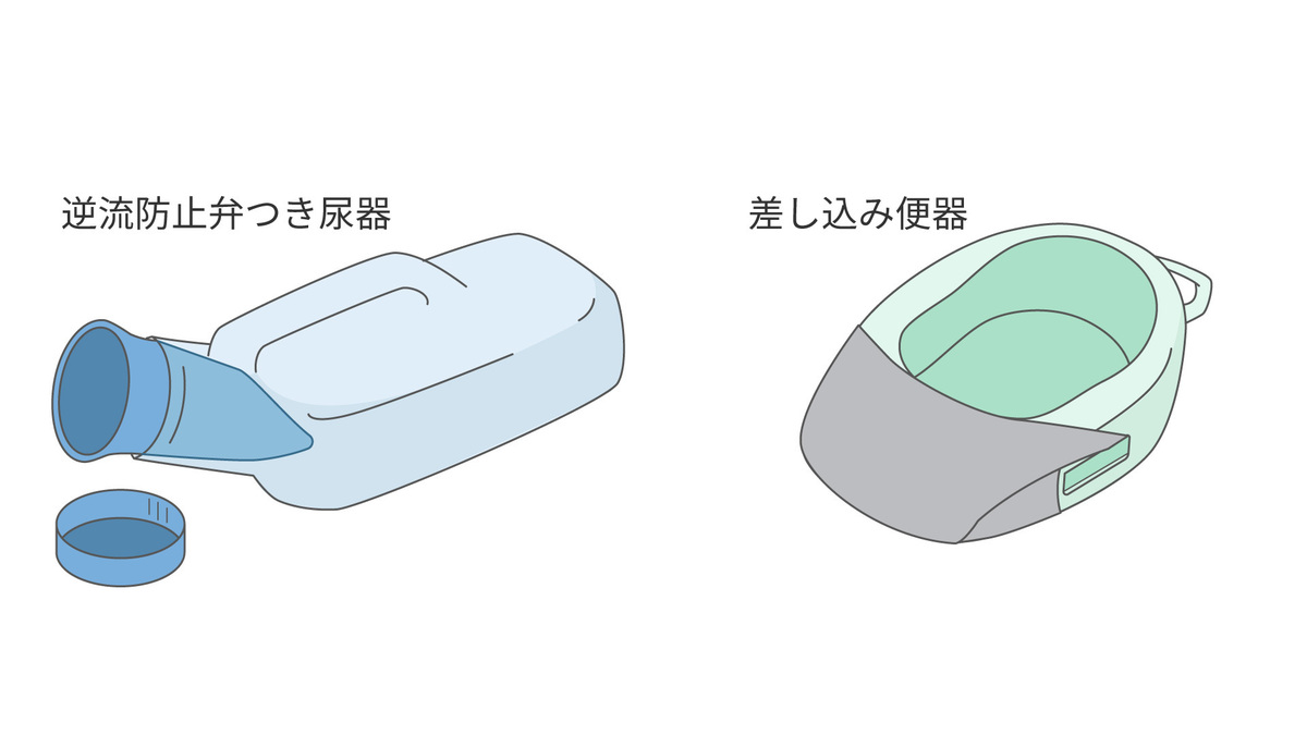 逆流防止弁つき尿器、差し込み便器