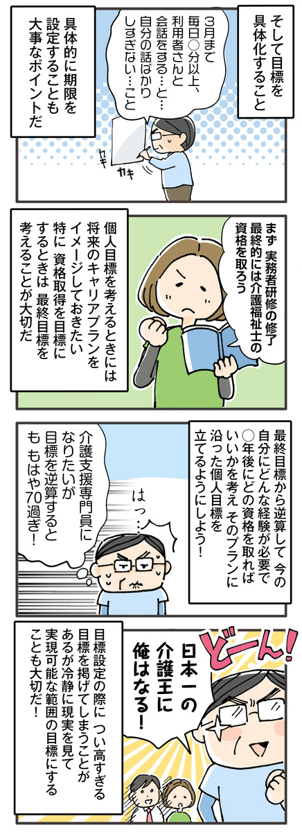 介護職の目標の立て方②