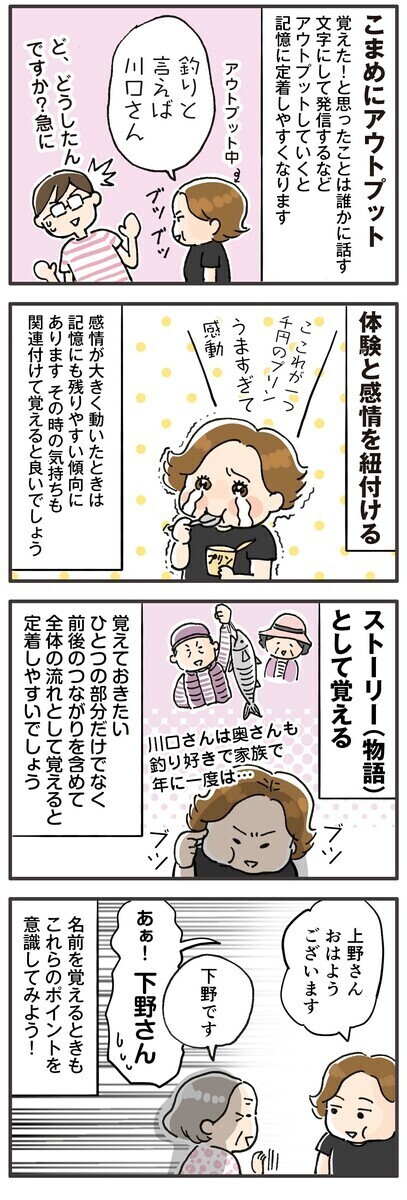 人の名前の覚え方